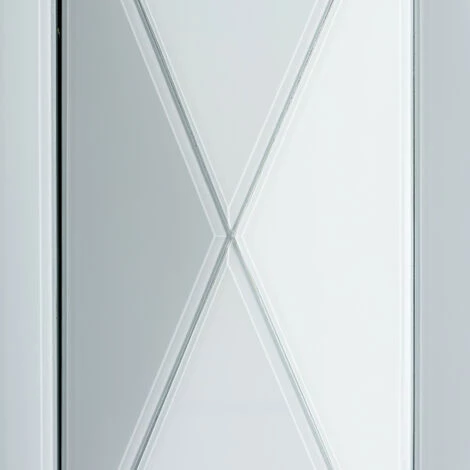 LES TENDANCES Buffet Design 4 Portes Verre Blanc Et Acier Doré Kize 180 Cm 5 LES TENDANCES Buffet Design 4 Portes Verre Blanc Et Acier Doré Kize 180 Cm – Image 5