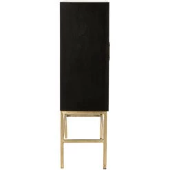 LES TENDANCES Armoire 2 Portes 2 Tiroirs Bois De Manguier Nirode L 140 Cm -Buffet et enfilade Soldes 40719236 4