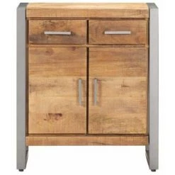 HAPPYSHOPPING Buffet 60x35x72 Cm Bois De Manguier Brut 7 HAPPYSHOPPING Buffet 60x35x72 Cm Bois De Manguier Brut -Buffet et enfilade Soldes 40750336 3