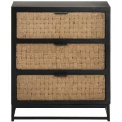 HAPPYSHOPPING Buffet 60x35x70 Cm Bois De Manguier Massif -Buffet et enfilade Soldes 40750342 3