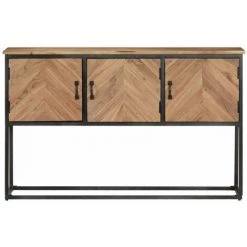 HAPPYSHOPPING Buffet 120x30x75 Cm Bois D'acacia Solide -Buffet et enfilade Soldes 40750412 4