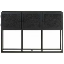 HAPPYSHOPPING Buffet 115x30x76 Cm Bois Massif De Manguier -Buffet et enfilade Soldes 40750456 3