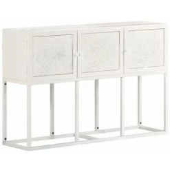 HAPPYSHOPPING Buffet 115x30x76 Cm Bois De Manguier Massif