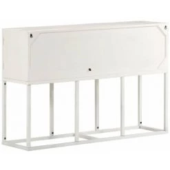 HAPPYSHOPPING Buffet 115x30x76 Cm Bois De Manguier Massif -Buffet et enfilade Soldes 40750466 5