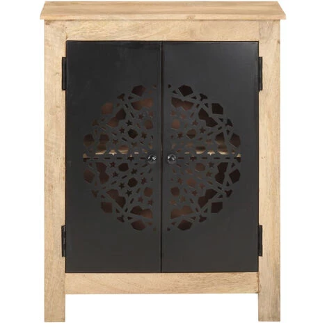 HAPPYSHOPPING Buffet 60x35x75 Cm Bois De Manguier Massif 4 HAPPYSHOPPING Buffet 60x35x75 Cm Bois De Manguier Massif – Image 4