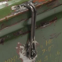 HAPPYSHOPPING Coffre De Rangement Style Militaire 68x24x66 Cm Fer 6 HAPPYSHOPPING Coffre De Rangement Style Militaire 68x24x66 Cm Fer -Buffet et enfilade Soldes 40750781 2