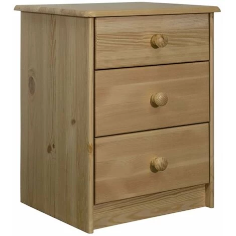 HAPPYSHOPPING Commode 43x34x53 Cm Bois De Pin Solide 1 HAPPYSHOPPING Commode 43x34x53 Cm Bois De Pin Solide