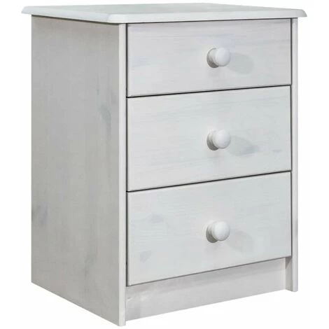 HAPPYSHOPPING Commode 43x34x53 Cm Bois De Pin Solide 1 HAPPYSHOPPING Commode 43x34x53 Cm Bois De Pin Solide