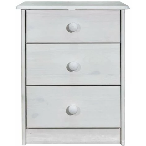 HAPPYSHOPPING Commode 43x34x53 Cm Bois De Pin Solide 3 HAPPYSHOPPING Commode 43x34x53 Cm Bois De Pin Solide – Image 3