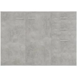 HAPPYSHOPPING Buffet Gris Beton 105x30x75 Cm Agglomere 9 HAPPYSHOPPING Buffet Gris Beton 105x30x75 Cm Agglomere -Buffet et enfilade Soldes 40757297 5