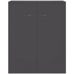 HAPPYSHOPPING Buffet Gris Brillant 60x30x75 Cm Agglomere 9 HAPPYSHOPPING Buffet Gris Brillant 60x30x75 Cm Agglomere -Buffet et enfilade Soldes 40757493 5