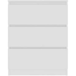 HAPPYSHOPPING Buffet Blanc 60x33,5x76 Cm Agglomere -Buffet et enfilade Soldes 40758528 4