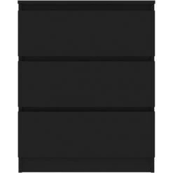 HAPPYSHOPPING Buffet Noir 60x33,5x76 Cm Agglomere -Buffet et enfilade Soldes 40758530 4