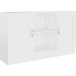 HAPPYSHOPPING Buffet Blanc 120x30,5x70 Cm Agglomere 6 HAPPYSHOPPING Buffet Blanc 120x30,5x70 Cm Agglomere -Buffet et enfilade Soldes 40759228 2