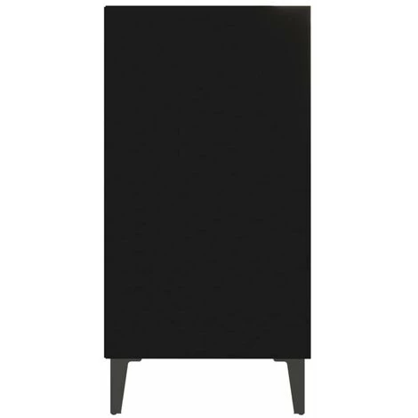 HAPPYSHOPPING Buffet Noir 57x35x70 Cm Agglomere 5 HAPPYSHOPPING Buffet Noir 57x35x70 Cm Agglomere – Image 5