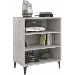 HAPPYSHOPPING Buffet Gris Beton 57x35x70 Cm Agglomere -Buffet et enfilade Soldes 40760110 3