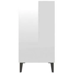 HAPPYSHOPPING Buffet Blanc Brillant 57x35x70 Cm Agglomere -Buffet et enfilade Soldes 40760112 5