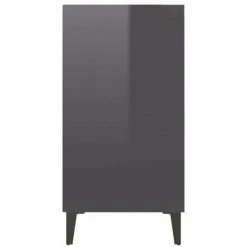 HAPPYSHOPPING Buffet Gris Brillant 57x35x70 Cm Agglomere 9 HAPPYSHOPPING Buffet Gris Brillant 57x35x70 Cm Agglomere -Buffet et enfilade Soldes 40760114 5