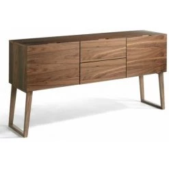 Paris Prix - Buffet 2 Portes & 2 Tiroirs "capucine" 160cm Naturel
