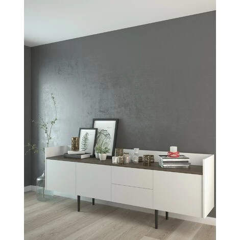 CAESAROO Buffet Salon 195x40 Cm Blanc Mat Et Noyer Avec Trois Portes Et Deux Tiroirs | Blanc Et Noyer 1 CAESAROO Buffet Salon 195x40 Cm Blanc Mat Et Noyer Avec Trois Portes Et Deux Tiroirs | Blanc Et Noyer