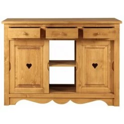 CDA Passe Plat 3 Portes épicéa Massif Aravis - Naturel -Buffet et enfilade Soldes 41019934 4