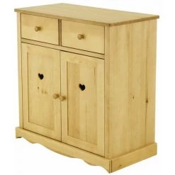 CDA Buffet Pin Massif 2 Portes 2 Tiroirs Ottawa - Naturel