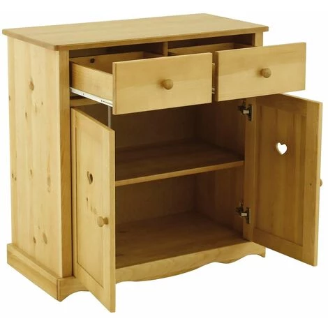 CDA Buffet Pin Massif 2 Portes 2 Tiroirs Ottawa - Naturel 2 CDA Buffet Pin Massif 2 Portes 2 Tiroirs Ottawa - Naturel – Image 2