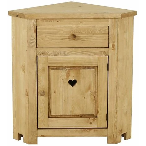 CDA Buffet D'angle Type Confiturier Avec Coeur 1 Porte + 1 Tiroir Terroir - Naturel 1 CDA Buffet D'angle Type Confiturier Avec Coeur 1 Porte + 1 Tiroir Terroir - Naturel