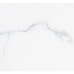 LES TENDANCES Meuble 1 Porte Art Déco Verre Cristal Teinté Blanc Marbré Et Acier Doré Kola 90 Cm -Buffet et enfilade Soldes 41345995 4