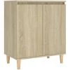 Buffet Avec Pieds En Bois 60x35x70 Cm Aggloméré Chêne Sonoma VidaXL