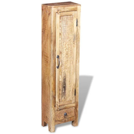 HAPPYSHOPPING Meuble Toilette+miroir Et 2 Armoires Laterales Bois De Manguier 2 HAPPYSHOPPING Meuble Toilette+miroir Et 2 Armoires Laterales Bois De Manguier – Image 2