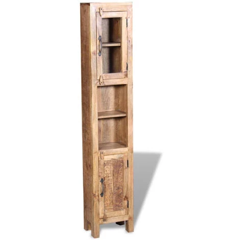 HAPPYSHOPPING Meuble Toilette+miroir Et 2 Armoires Laterales Bois De Manguier 5 HAPPYSHOPPING Meuble Toilette+miroir Et 2 Armoires Laterales Bois De Manguier – Image 5