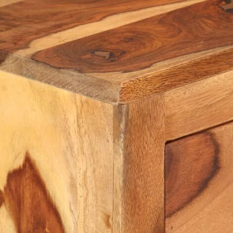HAPPYSHOPPING Buffet 65 X 30 X 80 Cm Bois Solide De Sesham 4 HAPPYSHOPPING Buffet 65 X 30 X 80 Cm Bois Solide De Sesham – Image 4