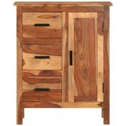 HAPPYSHOPPING Buffet 65 X 30 X 80 Cm Bois Solide De Sesham 9 HAPPYSHOPPING Buffet 65 X 30 X 80 Cm Bois Solide De Sesham -Buffet et enfilade Soldes 41371890 5