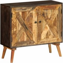 HAPPYSHOPPING Buffet Bois Massif De Manguier 85 X 30 X 75 Cm 9 HAPPYSHOPPING Buffet Bois Massif De Manguier 85 X 30 X 75 Cm -Buffet et enfilade Soldes 41371897 5