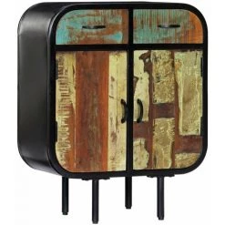 HAPPYSHOPPING Buffet 60 X 30 X 75 Cm Bois De Recuperation Massif