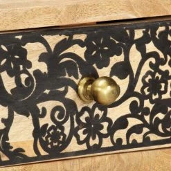 HAPPYSHOPPING Meuble TV 100 X 30 X 45 Cm Bois Massif De Manguier 7 HAPPYSHOPPING Meuble TV 100 X 30 X 45 Cm Bois Massif De Manguier -Buffet et enfilade Soldes 41372378 3