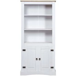 HAPPYSHOPPING Placard Pin Mexicain Gamme Corona Blanc 80x40x170 Cm -Buffet et enfilade Soldes 41372587 3