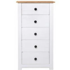 HAPPYSHOPPING Buffet Blanc 46x40x89 Cm Pin Assortiment Panama -Buffet et enfilade Soldes 41372603 3