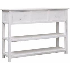 HAPPYSHOPPING Buffet Antique Blanc 115 X 30 X 76 Cm Bois 8 HAPPYSHOPPING Buffet Antique Blanc 115 X 30 X 76 Cm Bois -Buffet et enfilade Soldes 41372681 4
