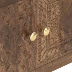 HAPPYSHOPPING Meuble TV 140 X 30 X 30 Cm Bois Massif De Manguier 9 HAPPYSHOPPING Meuble TV 140 X 30 X 30 Cm Bois Massif De Manguier -Buffet et enfilade Soldes 41372821 5