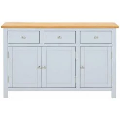 HAPPYSHOPPING Buffet 110x33,5x70 Cm Bois De Chene Massif -Buffet et enfilade Soldes 41372952 4