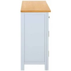 HAPPYSHOPPING Buffet 110x33,5x70 Cm Bois De Chene Massif -Buffet et enfilade Soldes 41372952 5