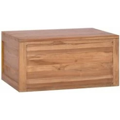 HAPPYSHOPPING Armoire Murale De Salle De Bain 60x45x30 Cm Bois De Teck Massif 6 HAPPYSHOPPING Armoire Murale De Salle De Bain 60x45x30 Cm Bois De Teck Massif -Buffet et enfilade Soldes 41419349 2