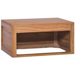 HAPPYSHOPPING Armoire Murale De Salle De Bain 60x45x30 Cm Bois De Teck Massif 9 HAPPYSHOPPING Armoire Murale De Salle De Bain 60x45x30 Cm Bois De Teck Massif -Buffet et enfilade Soldes 41419349 5