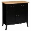ATMOSPHERA, CRŽATEUR D'INTŽRIEUR Buffet 2 Portes & 2 Tiroirs "Chrysa" 85cm Noir