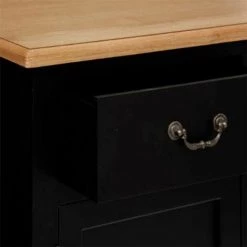 ATMOSPHERA, CRŽATEUR D'INTŽRIEUR Buffet 2 Portes & 2 Tiroirs "Chrysa" 85cm Noir -Buffet et enfilade Soldes 41427873 3