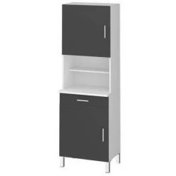 LES TENDANCES Buffet De Cuisine L 60 Cm - Gris Mat