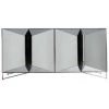 LES TENDANCES Buffet Design 4 Portes Miroir Argenté Kares 180 Cm