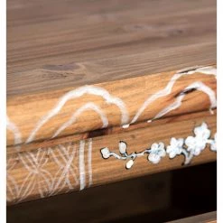 LES TENDANCES Buffet Oriental 4 Portes 3 Tiroirs Orme Massif Clair Et Blanc Muy 8 LES TENDANCES Buffet Oriental 4 Portes 3 Tiroirs Orme Massif Clair Et Blanc Muy -Buffet et enfilade Soldes 41994587 4